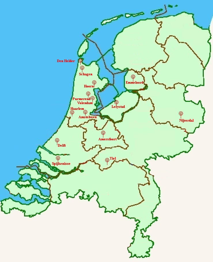 Repeaters Nederland Kaart Vogels